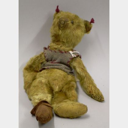 Early Golden Mohair Teddy Bear