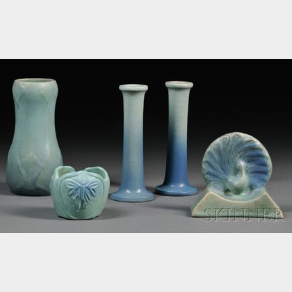 Five Pieces of Van Briggle Pottery