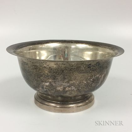Poole Sterling Silver Revere Reproduction Footed Bowl