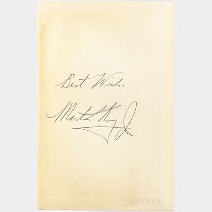 King Jr., Martin Luther (1929-1968) Stride Toward Freedom , Signed Copy.