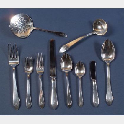 Tiffany & Co. Sterling "Faneuil" Flatware Service for Thirteen