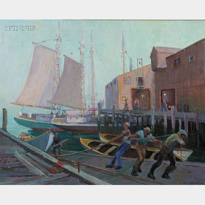 Carl Harold Nordstrom (American, 1876-1965) Docks