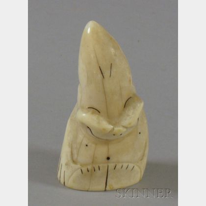 Inuit Carved Ivory Figure of a Billiken