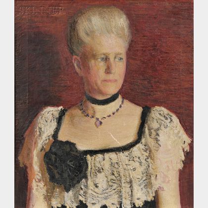 Lilian Coleman Westcott Hale (American, 1880-1963) Portrait of Mrs. Julie Bulkley