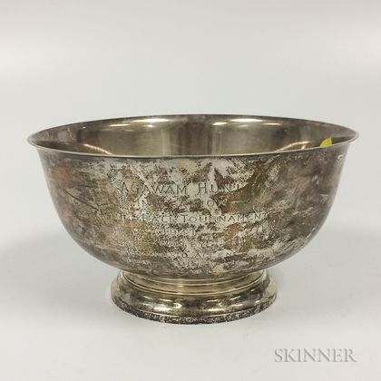 Gorham Sterling Silver Revere Reproduction Footed Bowl