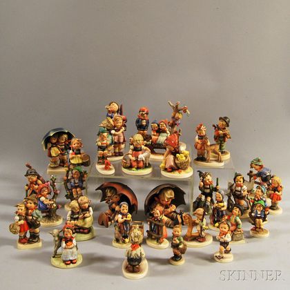 Large Collection of Hummel/Goebel Ceramic Figurines and Figural Groups