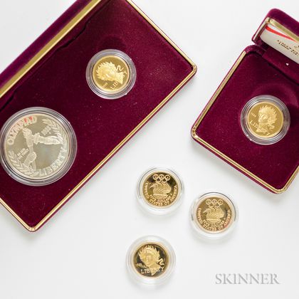 Six 1988 Olympic Proof Coins