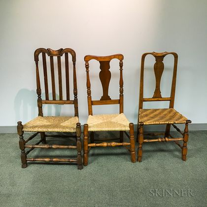 Three Country Side Chairs