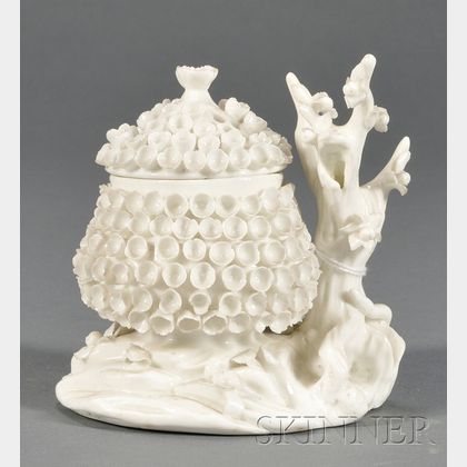 Mennecy White Glazed Porcelain Potpourri Jar and Cover