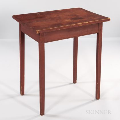 Red-painted Maple Table