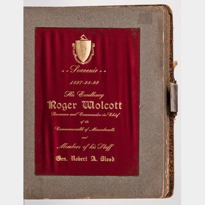 Wolcott, Roger (1847-1900) Gubernatorial Souvenir Photo Album, 1897-1899.