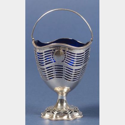 George III Hester Bateman Silver Sugar Basket