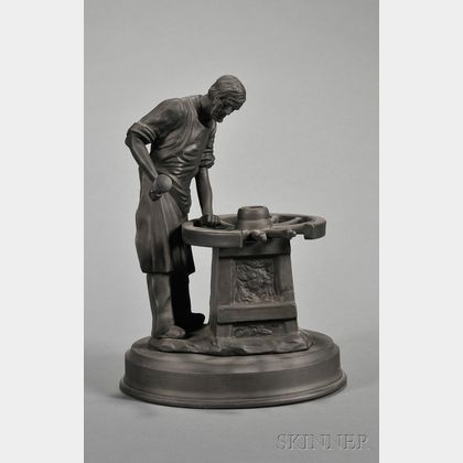 Wedgwood Black Basalt "Skills of the Nation" Series Figure
