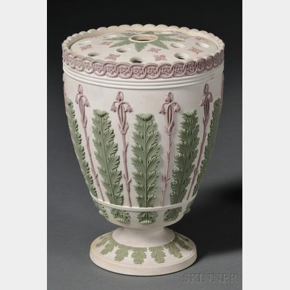 Wedgwood Three-color Jasper Bough Pot and Cover