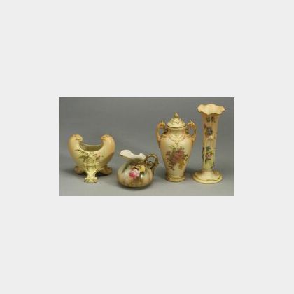 Four Royal Worcester Porcelain Items