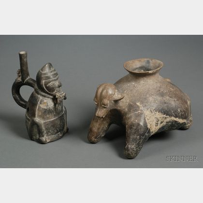 Two Pre-Columbian Pottery Vessels