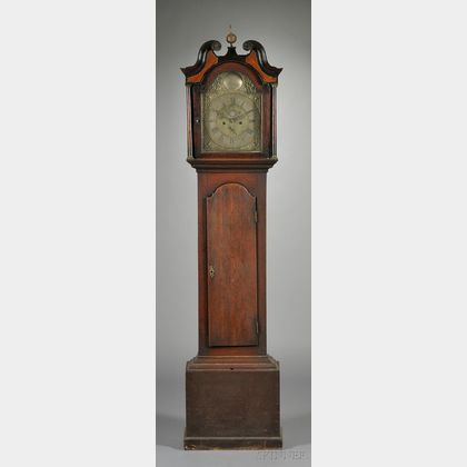 English Oak Long Case Clock
