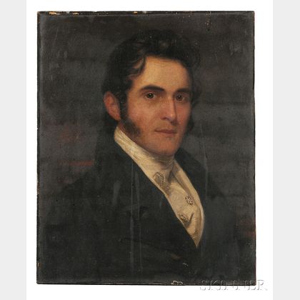 School of Gilbert Stuart (American, 1755-1828) Portrait of a Gentleman