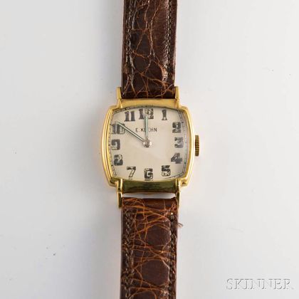 E. Koehn Manual-wind 14kt Gold Wristwatch