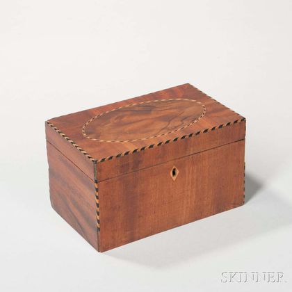Mahogany Veneer Inlaid Box