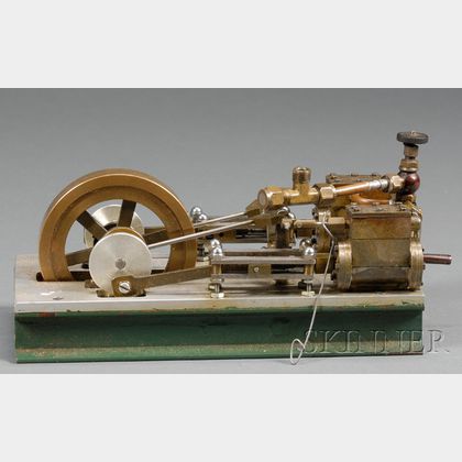 Working Model of a Two Cylinder Horizontal Steam Engine