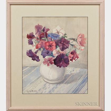 Julius Delbos (American, 1879-1970) Vase of Flower