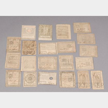 Twenty-one Pieces of Early Currency