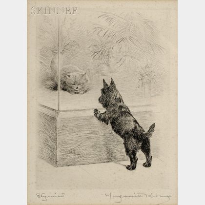 Lot of Two Dog Prints: Marguerite Kirmse (American, 1885-1954),Stymied;