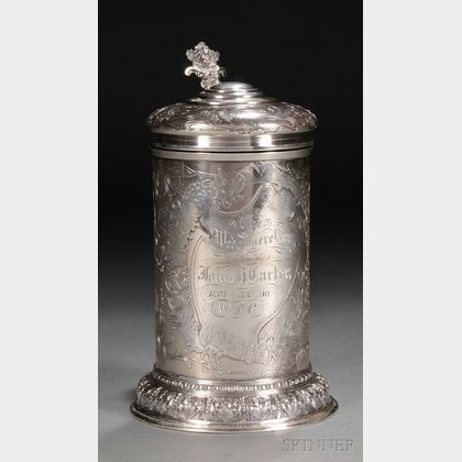 Gorham Sterling Silver Tankard-form Trophy
