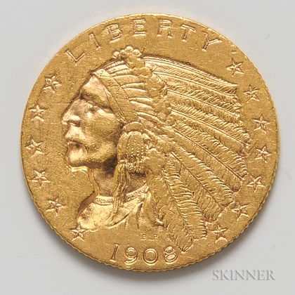 1908 $2.50 Indian Head Quarter Eagle