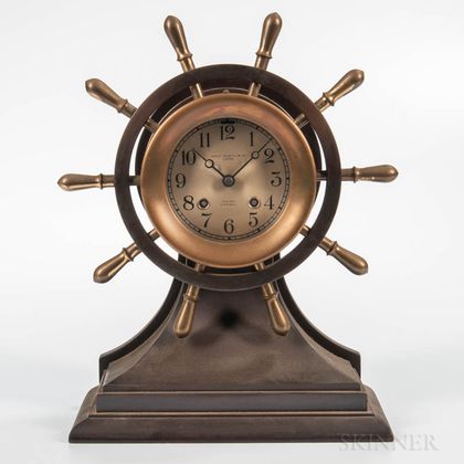 Chelsea "Mariner" Yacht Wheel Ship's Bell Clock
