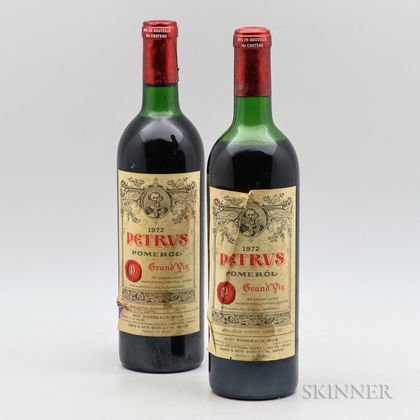 Petrus 1972, 2 bottles 