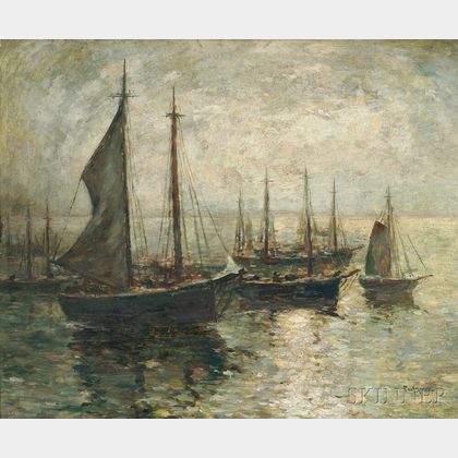 Paul Bernard King (American, 1867-1947) Gloucester Harbor