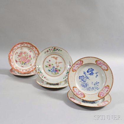 Six Export Porcelain Plates