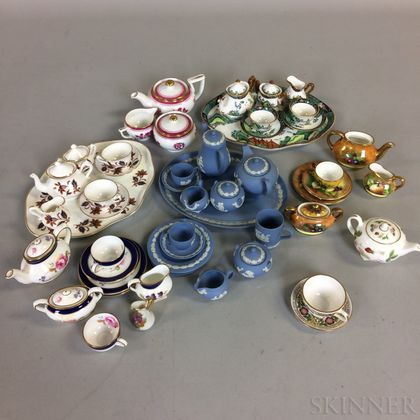Approximately Forty-two Pieces of Miniature Ceramic Teaware