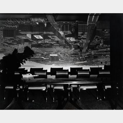 Abelardo Morell (Cuban/American, b. 1948) Camera Obscura Image of Boston View Looking Southeast in Conference Room