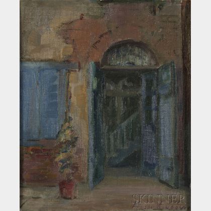Alberta Kinsey (American, 1875-1952) Doorway, Possibly New Orleans