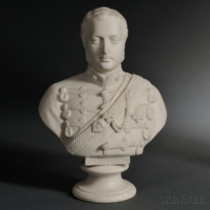 Staffordshire Parian Bust of Albert Edward