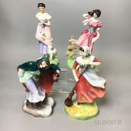 Four Royal Doulton Ceramic Seasons Figures
