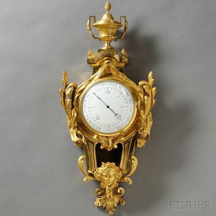 Classical-style Gilt Cartel Barometer
