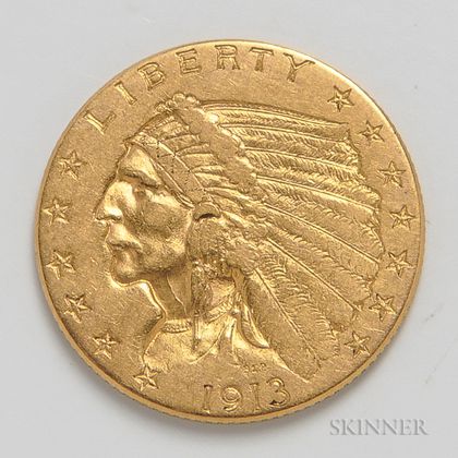 1913 $2.50 Indian Head Quarter Eagle