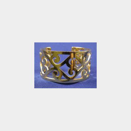 18kt Gold Cuff Bracelet, Hermes