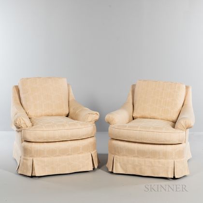Pair of Brunschwig & Fils Custom Over-upholstered Madeline Chairs. Estimate $300-500