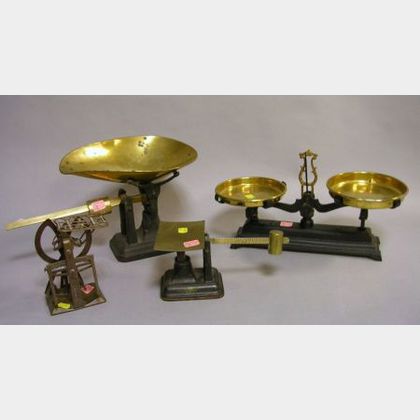 Four Assorted Counter Scales
