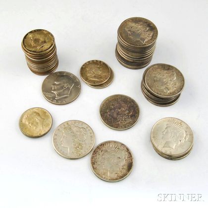 Small Group of American Mostly Silver Coins