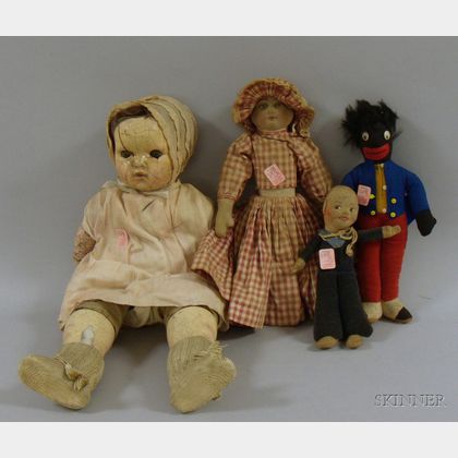 Four Assorted Collectible Dolls
