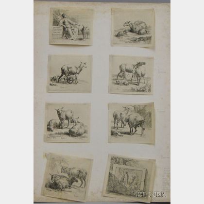 Eight Small Old Master Style Animal Prints