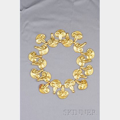 22kt Gold Collar, Ilias LaLaounis