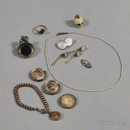 Small Group of Assorted Antique Jewelry