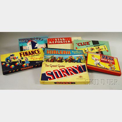 Seven Vintage Board Games